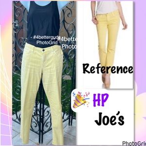 Joe’s Jeans Yellow Straight Ankle Jeans Size 31 Womens